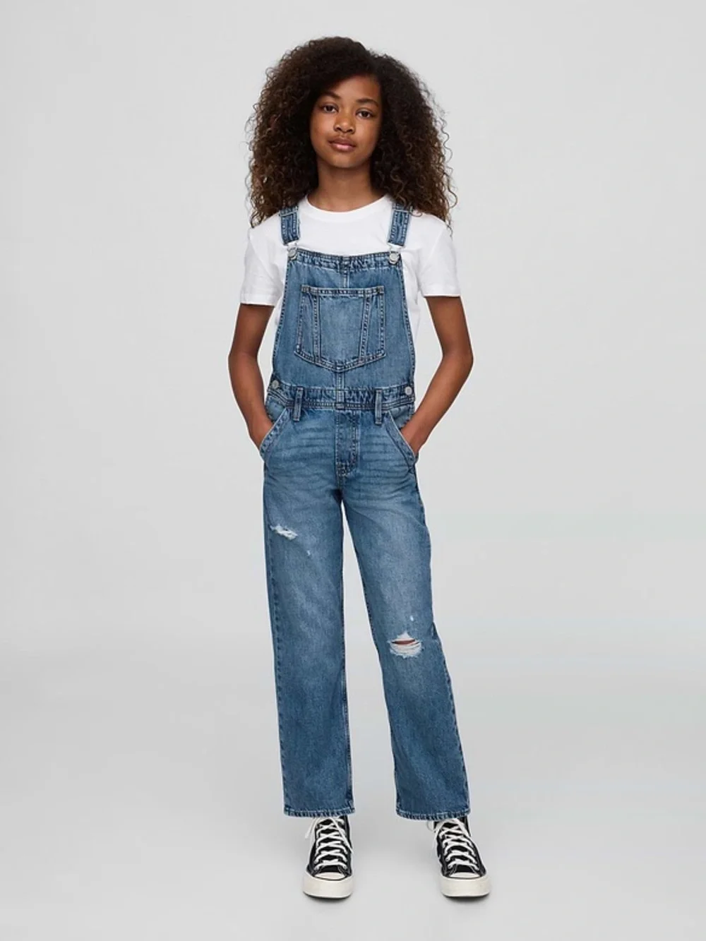 GAP Kids Loose Denim Overalls